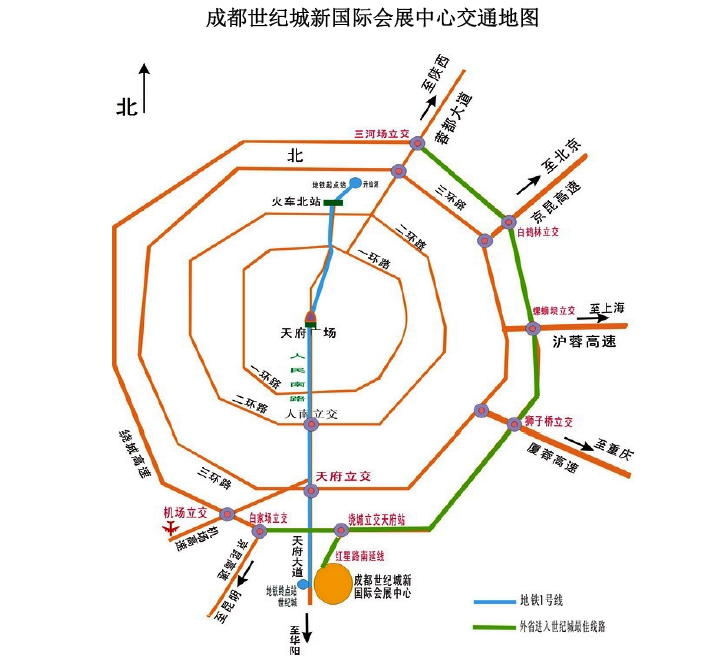 2014年成都電子展會地圖指引